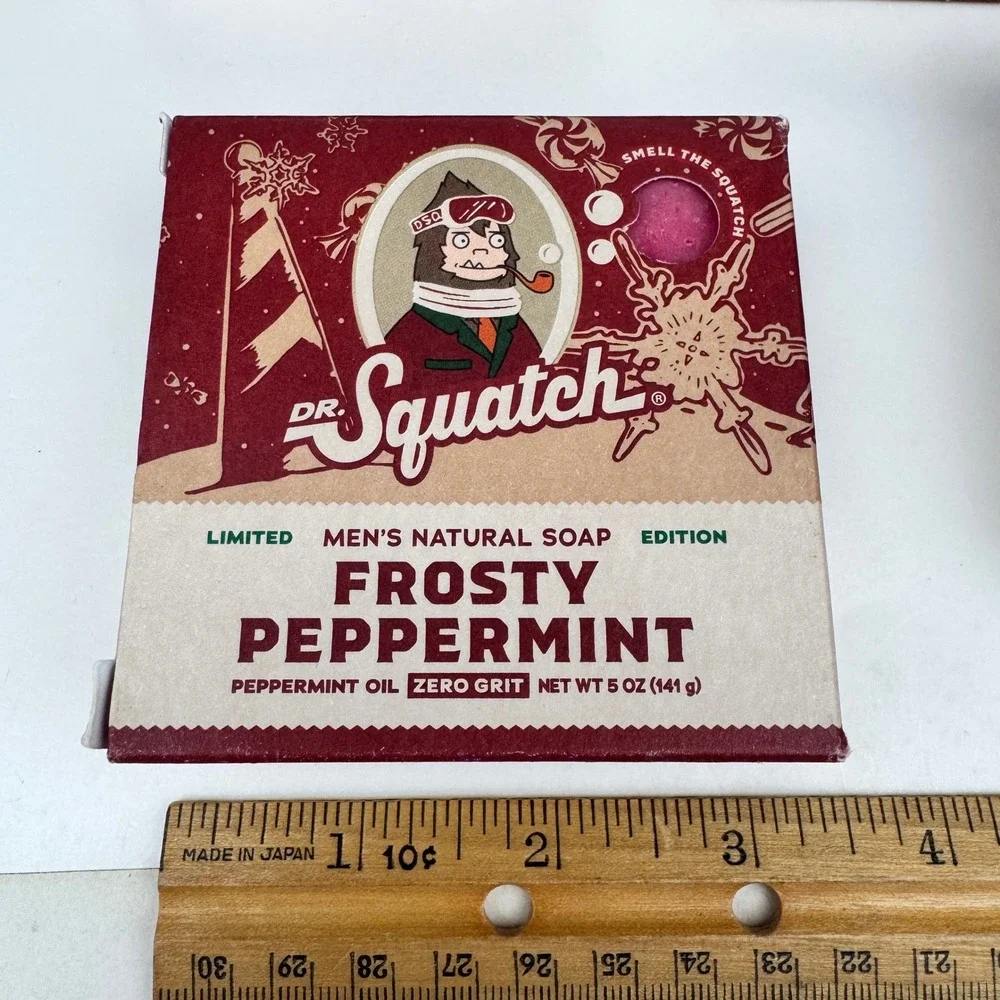 11 New in Box Dr Squatch Frosty Peppermint Mens 5oz Soap Bars Limited Edition